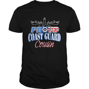 Usa Proud Coast Guard Cousin Usa Flag Military Shirt